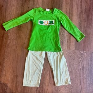 St. Patrick’s Day Long Sleeve Shirt and Pants Set